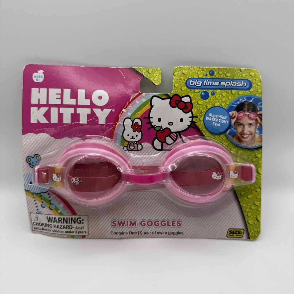Rare Vintage 2011 Hello Kitty Kid's Swimming Goggles - Official Sanrio